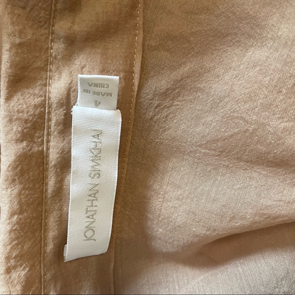 Jonathan Simkhai Carolina Organdy Puff-Sleeve Wrap Top - Picture 9 of 11